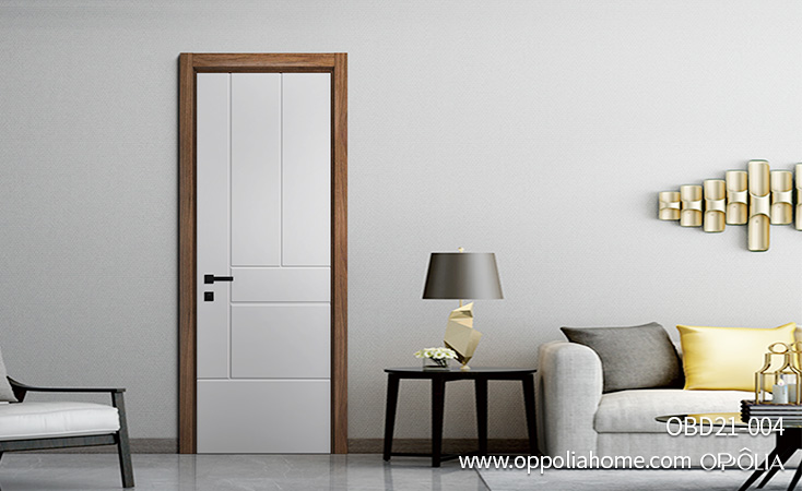 White Wooden Internal Door Gri Style