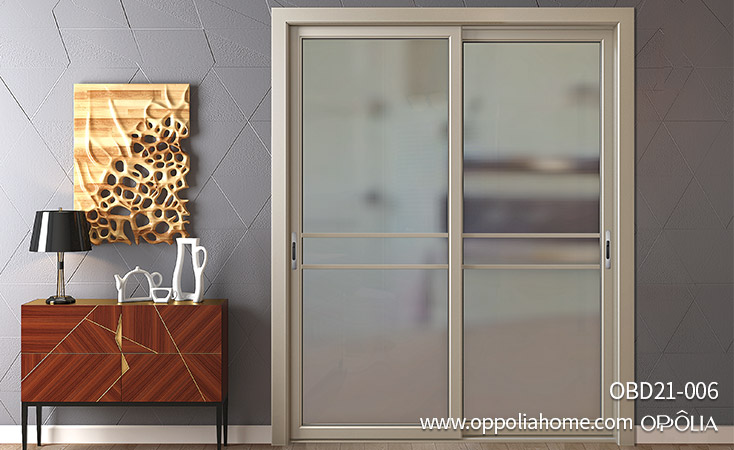 Titanium-magnesium Alloy Glass Sliding Door