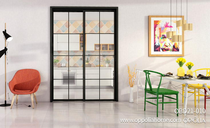 Bathroom and Kitchen Door with Glass