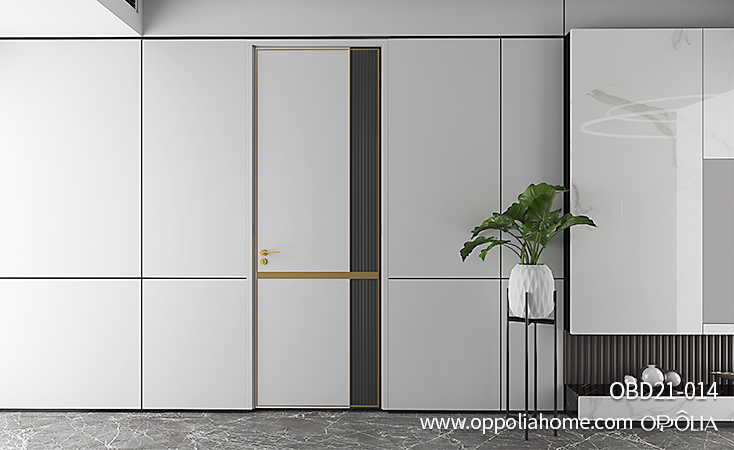 Wooden Interior Door in White and Black