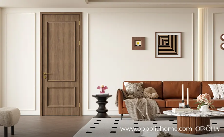 Brown Walnut Shaker Style WPC Door
