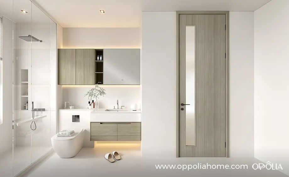 Gray Oak WPC Interior Door