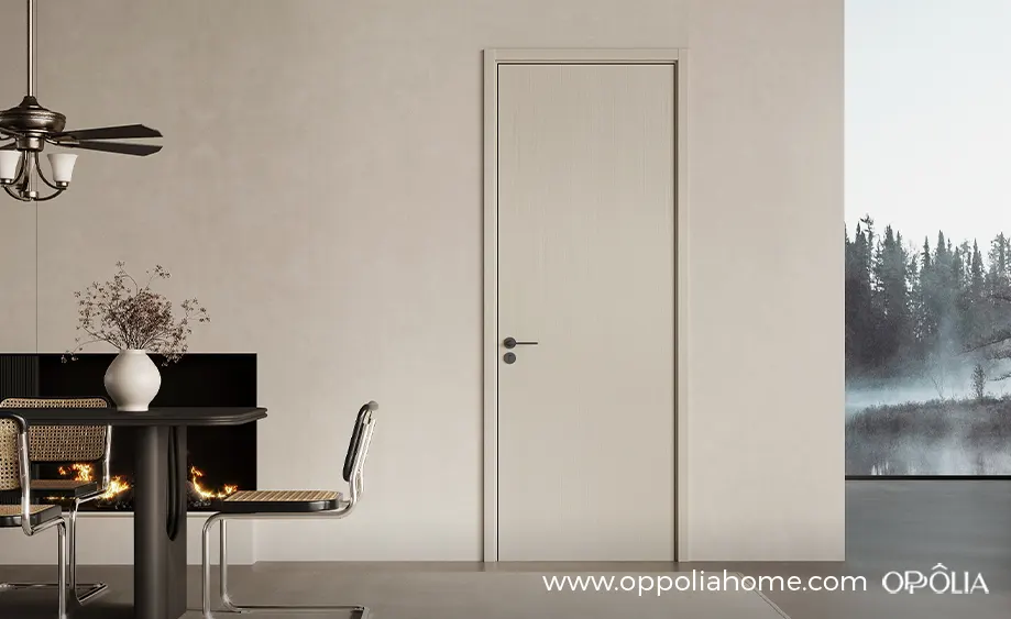 Gray Flat Interior WPC Door
