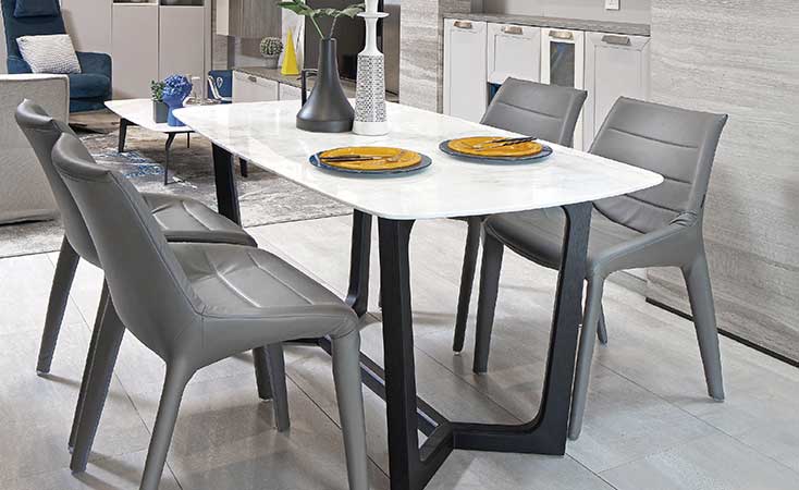Modern White Dining Table